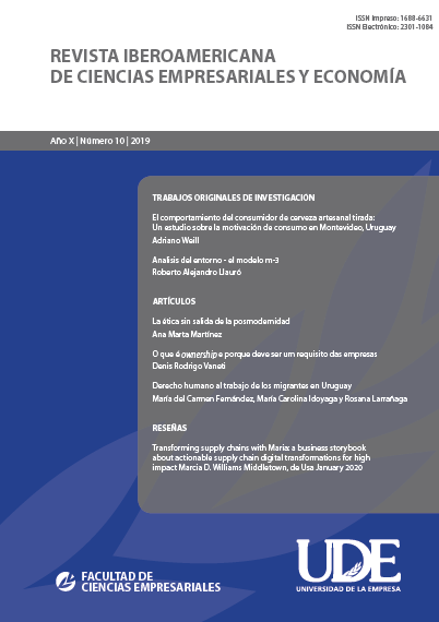 					View Vol. 10 No. 10 (2019): PreferenciasVol. 10 Núm. 10 (2019): Vol. 10 Núm. 10 (2019): REVISTA IBEROAMERICANA DE CIENCIAS EMPRESARIALES Y ECONONOMÍA AÑO 10 NÚMERO 10, 2019
				